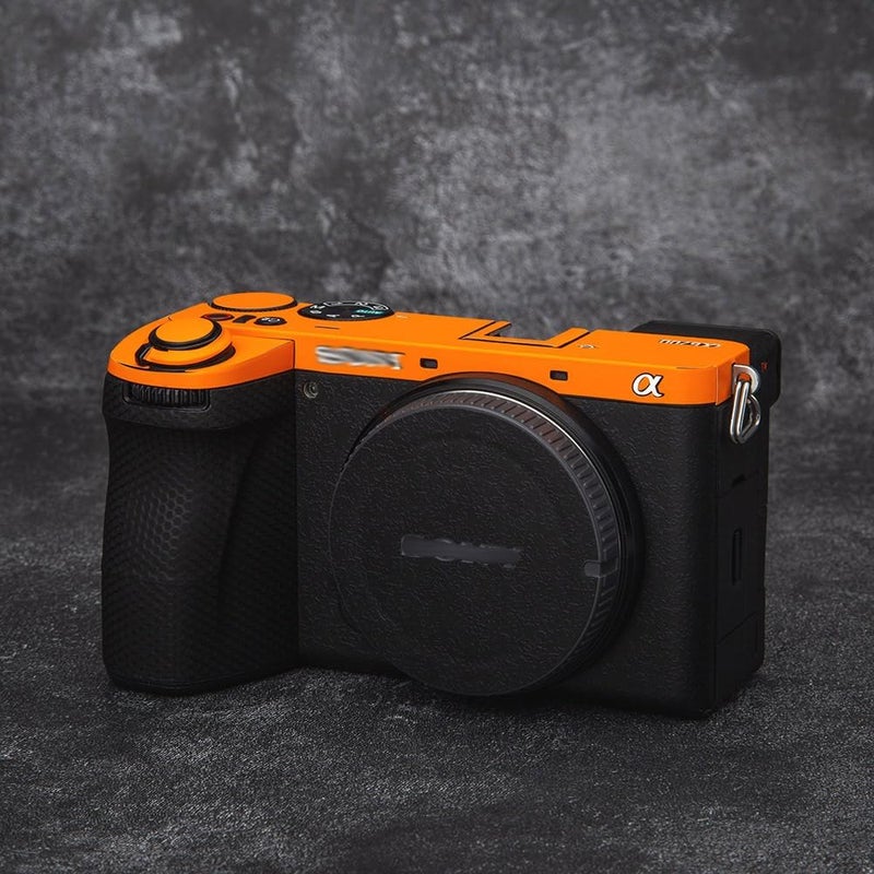 DBZZ for Sony ILCE-6700 Camera Skin Anti-Scratch Alpha 6700 Protective Sticker Cover 3M Film Body Protector A6700 (Matte Orange + Matte Black) - Image 3